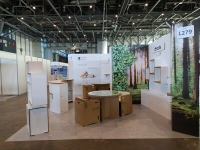 arredi in cartone per fiere