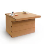 Banco per accoglienza in cartone per disabili 'Arolla 100 S'