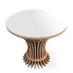 Tavolo di cartone superficie in laminato