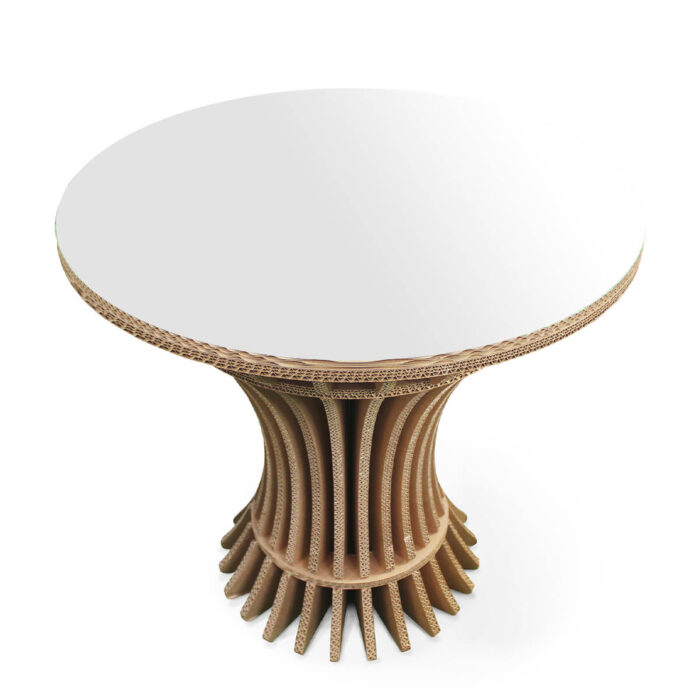 Tavolo di cartone superficie in laminato