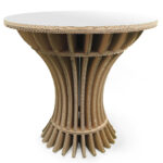 Tavolo in cartone e laminato