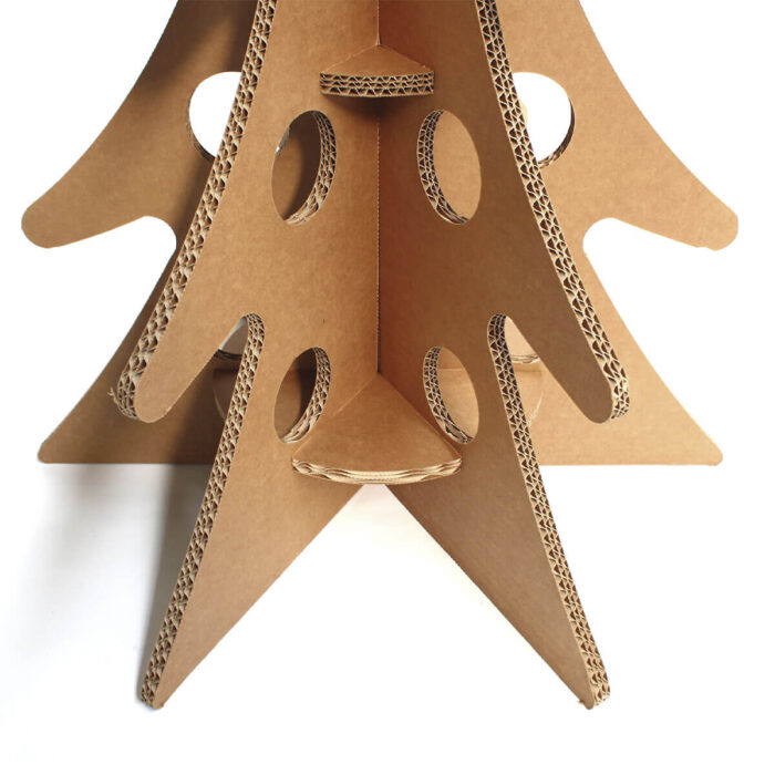 albero di natale espositore in cartone (dettaglio)