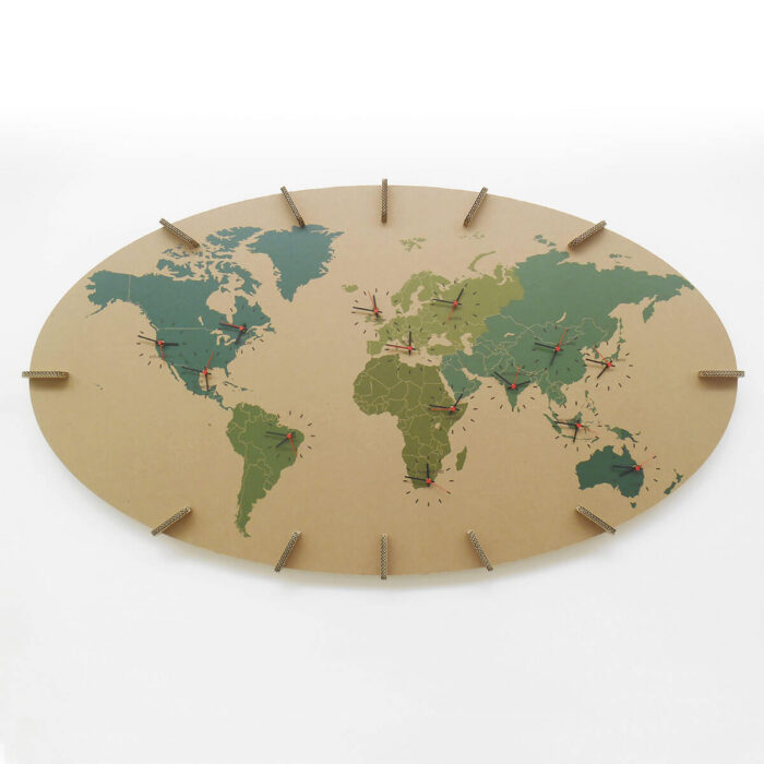 Orologio planisfero a parete in cartone 'Brizio Orologio planisfero a parete in cartone 'Brizio