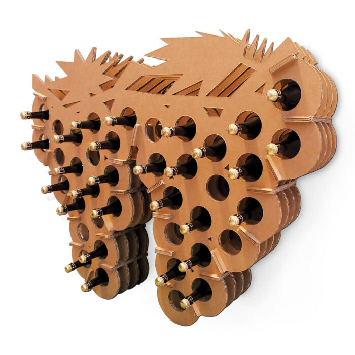 portabottiglie sostenibile cartone design