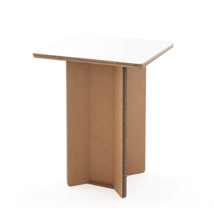 Tavolino quadrato alto in cartone 'Cian R plus'