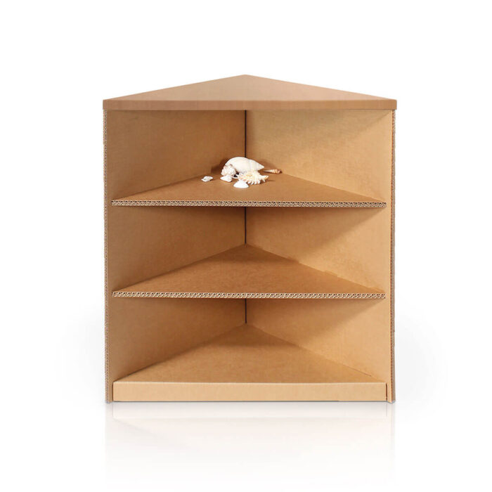 Bancone ad angolo per negozi in cartone 'Erpice LCA'