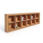 Libreria in cartone bassa