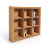 Libreria in cartone 3x3