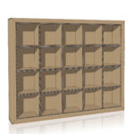 Libreria in cartone flua plus 40 progetto