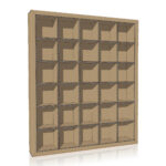 Libreria di cartone flua render