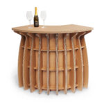 Banco in cartone con curva esterna 90° 'Galambra DE 90'