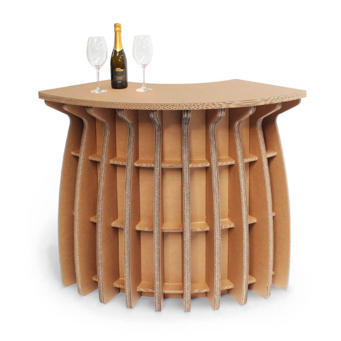 Banco in cartone con curva esterna 90° 'Galambra DE 90' Banco in cartone con curva esterna 90° 'Galambra DE 90'