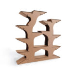 libreria ad albero in cartone geri plus