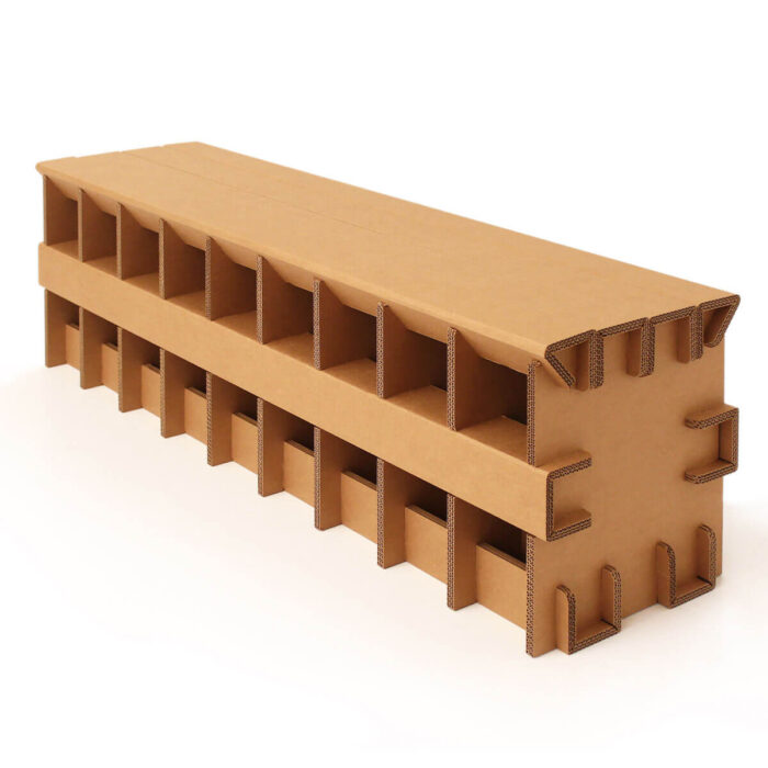 Panca modulare in cartone 'Giogo'