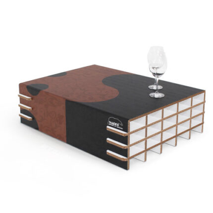 Tavolino basso rettangolare in cartone 'Golliaz Coffee'