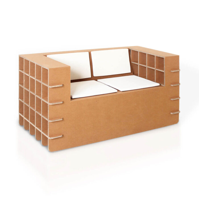 Divanetto in cartone rettangolare 'Golliaz Plus'