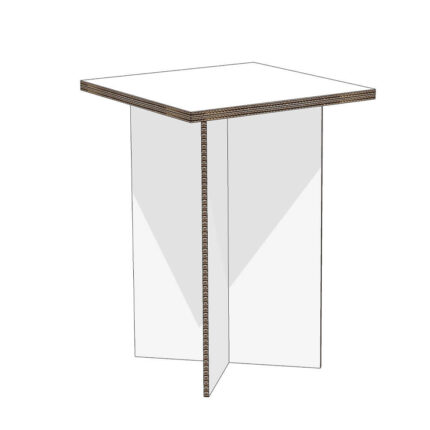 Modulo angolare per cucina in cartone gioia