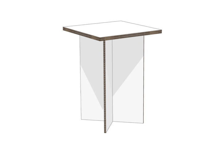 Modulo angolare per cucina in cartone gioia
