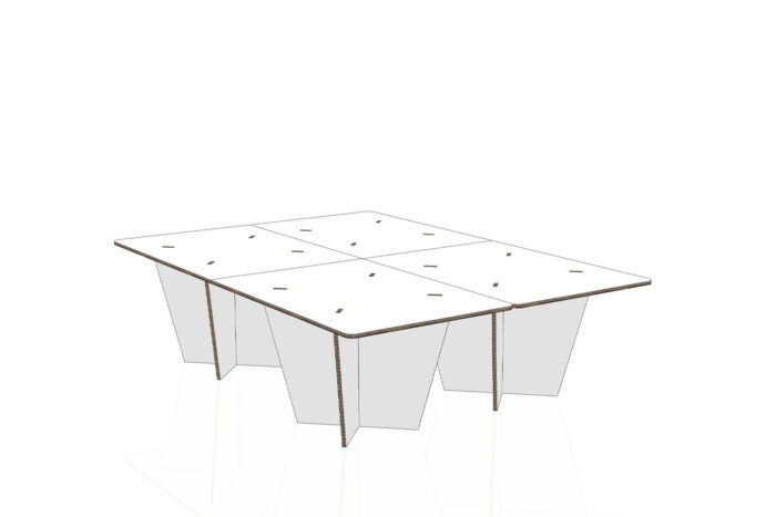 Letto-da-una-piazza-e-mezza-135-cm 2 Letto in cartone a una piazza e mezza