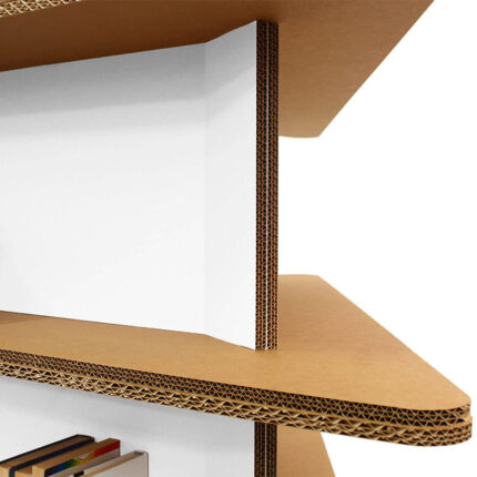 espositore triangolare in cartone dettaglio