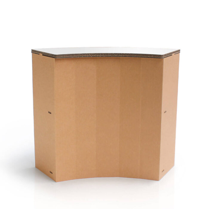 Rception curva in cartone