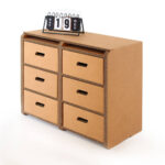Cassettiera in cartone per ufficio 6 cassetti 'Messi 2'