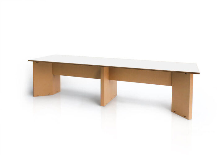 Tavolo riunioni grande in cartone 'Otro 300-400 C'