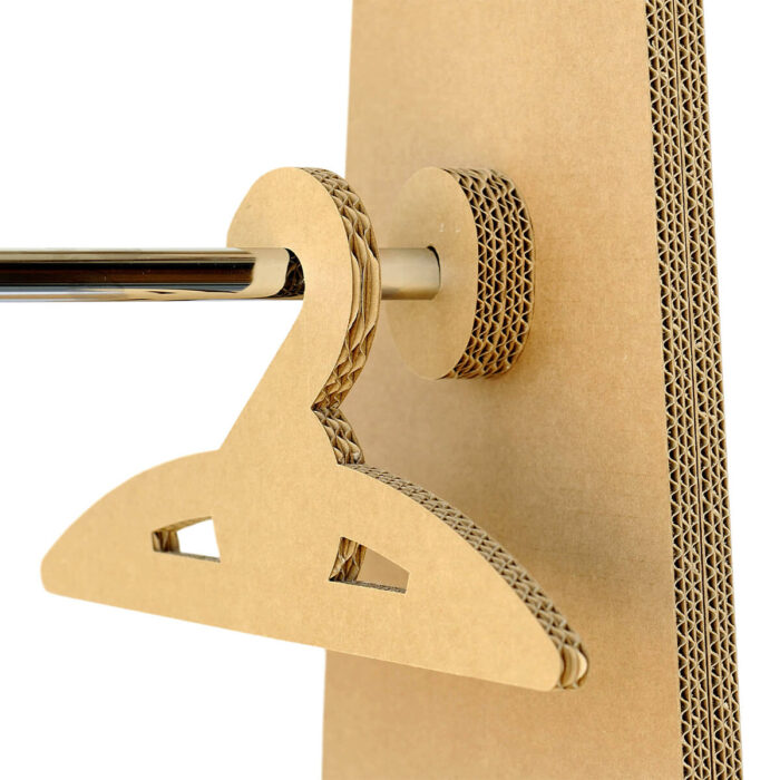 Gruccia di cartone per negozio vestiti