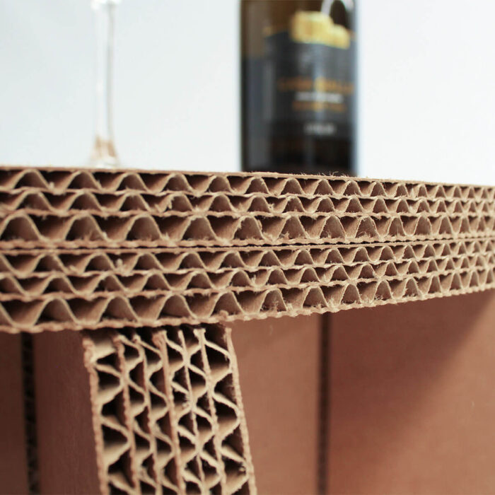 porta bottiglie in cartone riciclabile dettaglio