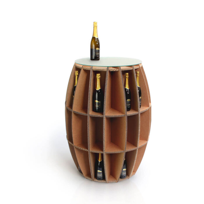 portabottiglie ecologico per vino