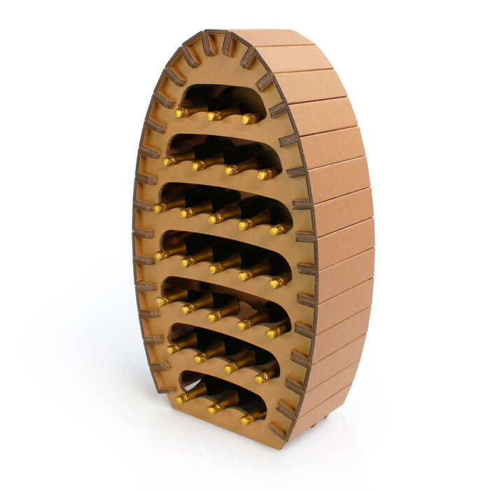 cantinetta in cartone riciclabile a botte