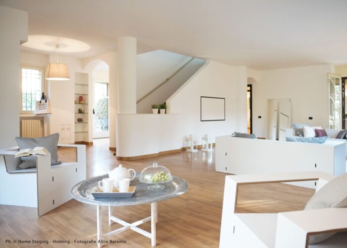 Home Staging in cartone - Allestimento di un immobile in vendita con arredi temporanei in cartone