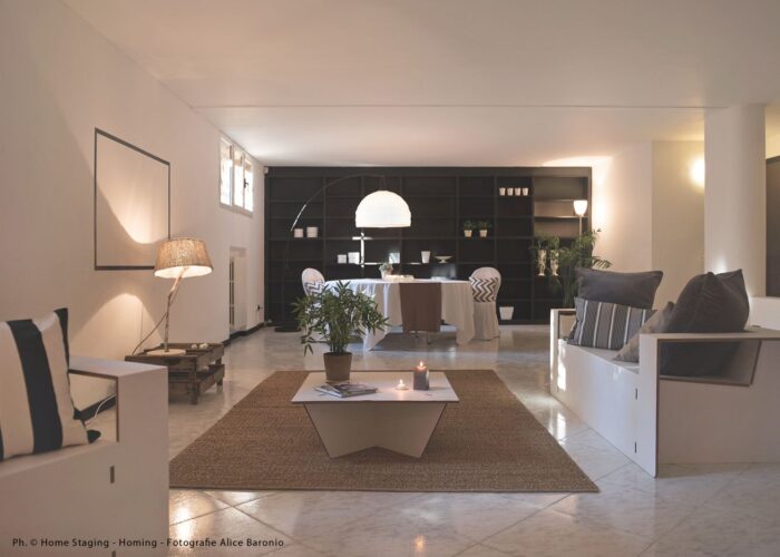 Home Staging in cartone - Allestimento di un immobile in vendita con arredi temporanei in cartone