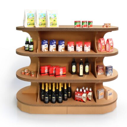 Espositore centrale per centro stanza in cartone 'Berta C'