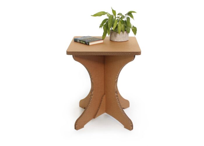 Tavolino classico in cartone piano quadrato 'Cadini R'