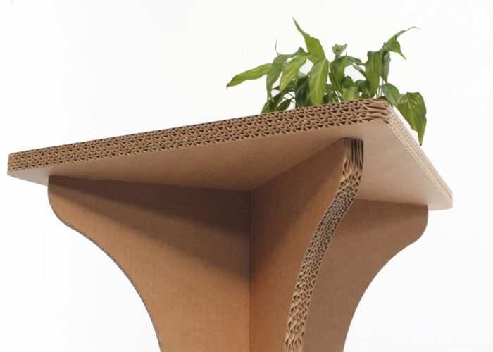 Arredo ecologico - Tavolino in cartone "Cadini"