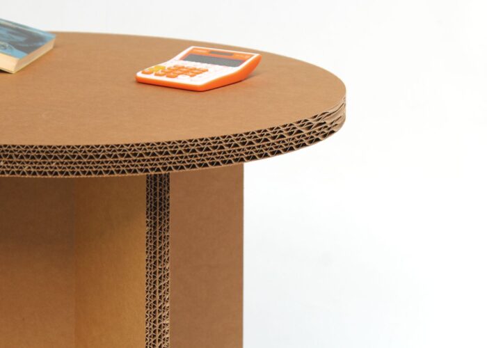 Arredamento in cartone - Tavolino in cartone Cian C Avana