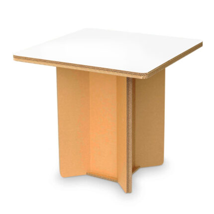 Tavolino in cartone ecologico con gambe piene 'Cian R'