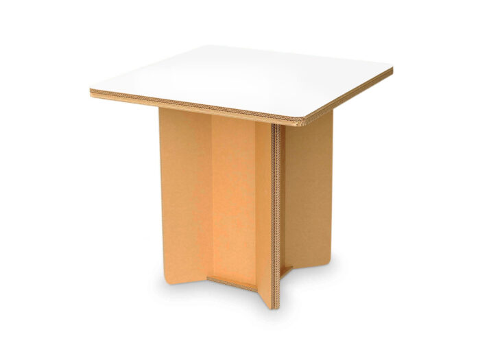 Tavolino in cartone ecologico con gambe piene 'Cian R'