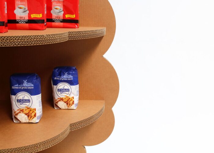 Espositore in cartone - Espositore ad albero in cartone "Costone"