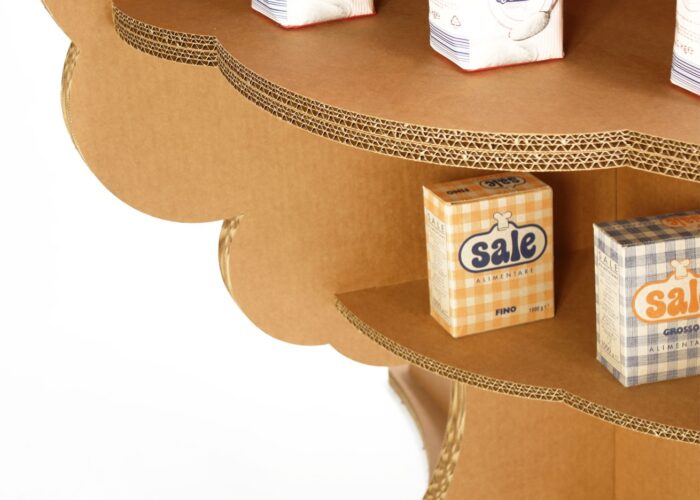 Espositore in cartone - Espositore ad albero in cartone "Costone"