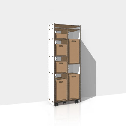 Differenziatore in cartone a sei vani