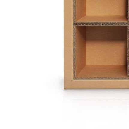 Arredo in cartone - Libreria ecologica a parete "Flua Plus"