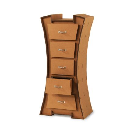 Cassettiera settimanale in cartone con 5 cassetti 'Frèty 01'