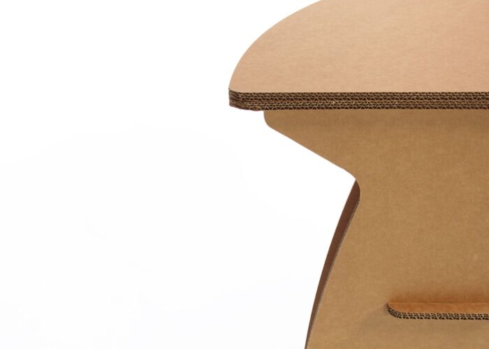 Arredo in cartone - reception ecologica in cartone per fiere e stand "Galambra"