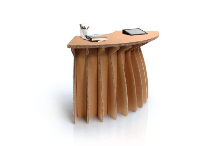 Arredo in cartone - reception ecologica in cartone per fiere e stand "Galambra"