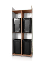 Differenziatore rifiuti in cartone per area vending