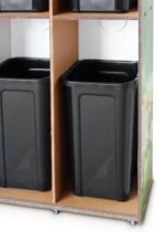 Differenziatore rifiuti in cartone per area vending