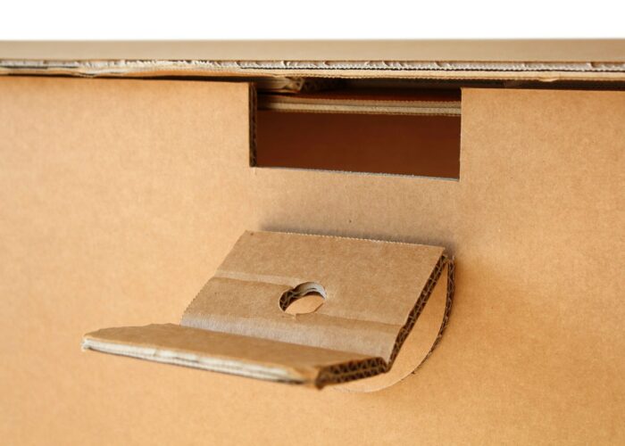 Desk riciclabile per fiere ed eventi