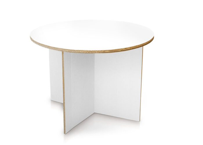 Tavolo in cartone per eventi e fiere